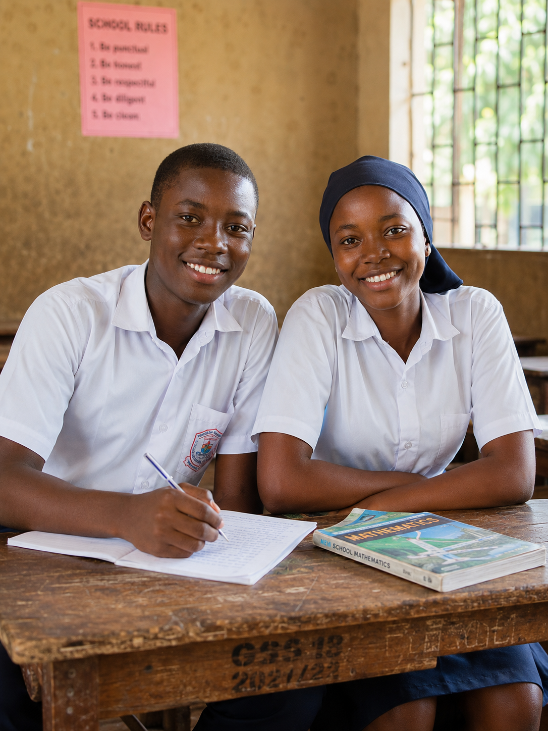 Two Nigerian secondary school students